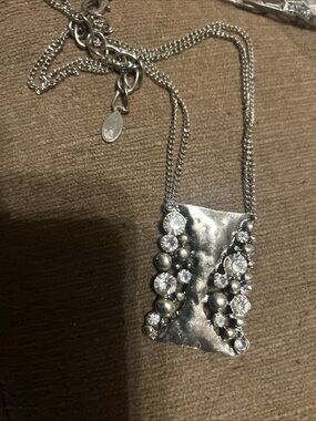 Cg Steampunk Gothic Gunmetal Necklace Charms Crown Heart Fleur De Lis